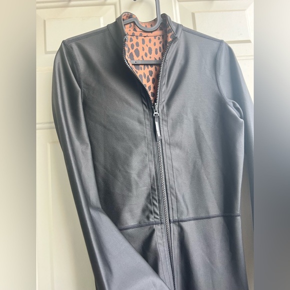 Good American Reversible Catsuit XS/S Leopard & Black Stretch Jumpsuit - Picture 12 of 12